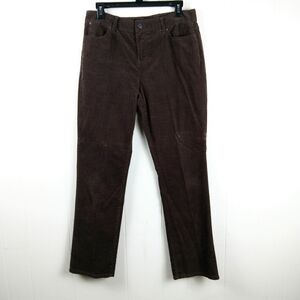 Talbots Chocolate Corduroy Trousers Size 10 Petite